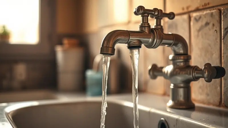 Robinet qui siffle quand on ouvre l'eau : les causes et remèdes